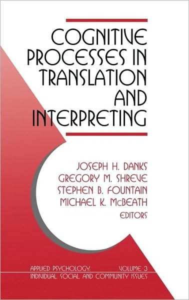 Cover for Joseph H Danks · Cognitive Processes in Translation and Interpreting (Hardcover Book) (1997)