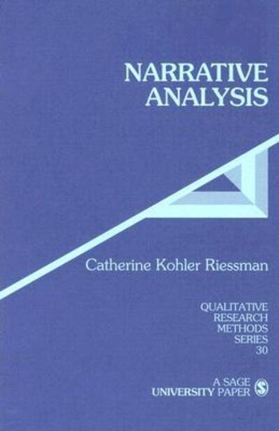 Cover for Catherine Kohler Riessman · Narrative analysis (Bog) (1993)