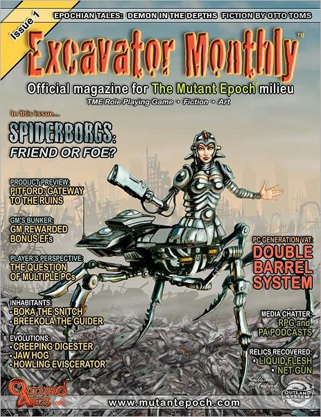 Cover for William Mcausland · Excavator Monthly Issue 1: Official Magazine for the Mutant Epoch Milieu (Paperback Book) (2011)