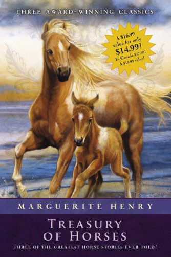 Marguerite Henry Treasury of Horses (Boxed Set): Misty of Chincoteague, Justin Morgan Had a Horse, King of the Wind - Marguerite Henry - Książki - Aladdin - 9781416939542 - 1 sierpnia 2007