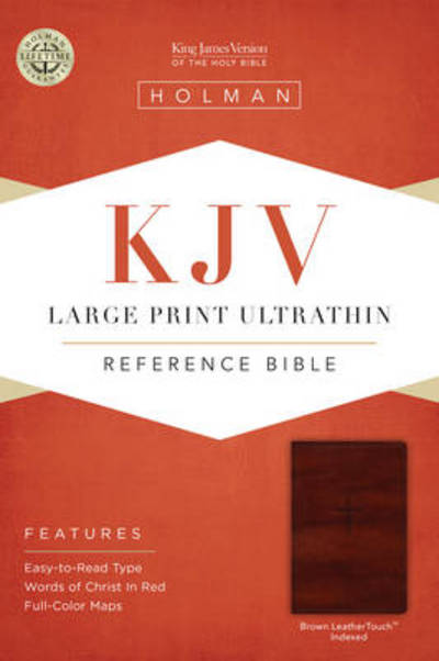 Cover for Broadman &amp; Holman Publishers · Large Print Ultrathin Reference Bible-kjv (Leather Book) [Brown Imitation] (2014)