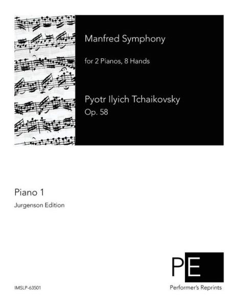 Cover for Pyotr Ilyich Tchaikovsky · Manfred Symphony: Piano 1 (Paperback Bog) (2015)