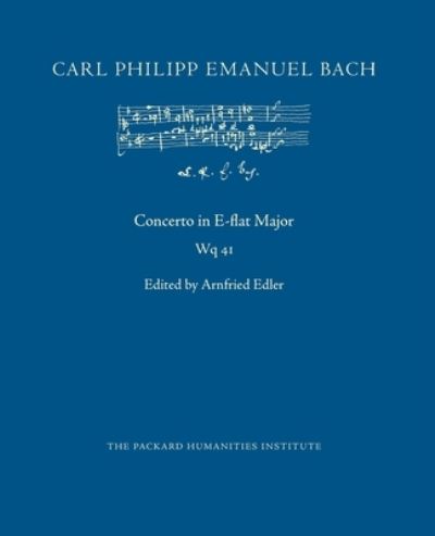 Cover for Carl Philipp Emanuel Bach · Concerto in E-flat Major, Wq 41 (Pocketbok) (2019)