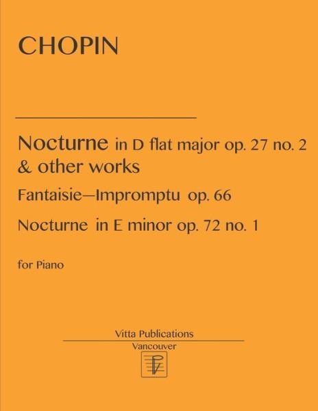 Cover for Chopin · Chopin. Nocturne in D flat major and other works (Paperback Book) (2019)