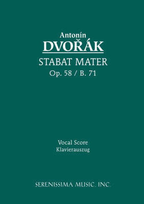 Cover for Antonin Dvorak · Stabat Mater, Op. 58: Vocal Score (Paperback Book) [Latin edition] (2008)
