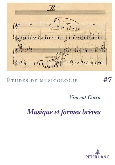 Cover for Musique et formes breves - Etudes de Musicologie / Musicological Studies (Paperback Bog) (2018)