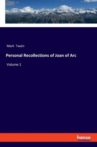 Cover for Mark Twain · Personal Recollections of Joan of Arc (Taschenbuch) (2022)