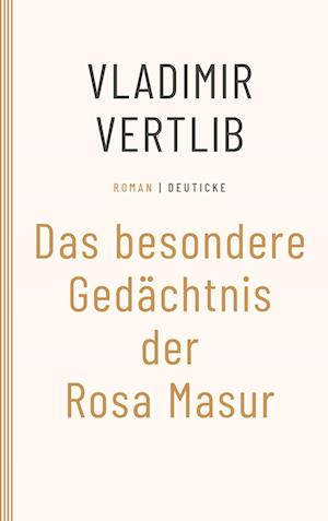 Cover for Vladimir Vertlib · Das besondere Gedächtnis der Rosa Masur (Book) (2001)