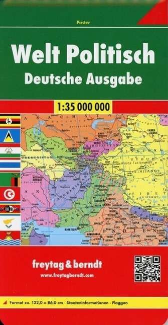 World     Map, Pleated 1:35 000 000 - Freytag-berndt Und Artaria Kg - Książki - Freytag-Berndt - 9783707914542 - 1 października 2015