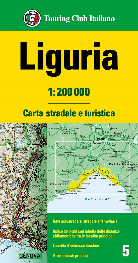 Liguria - Carta stradale e turistica (Landkarten) (2024)