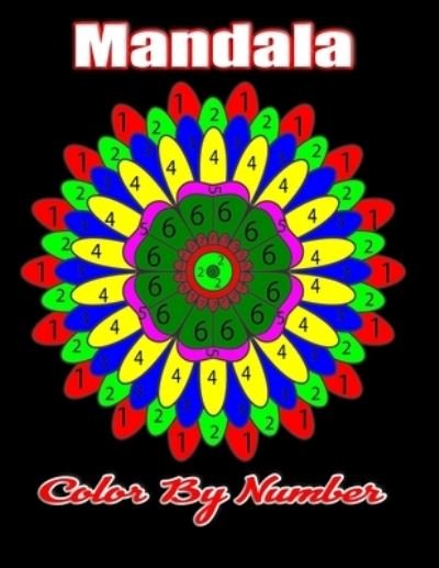 Cover for Mark Jones · Mandala color by number: 50 Beautiful Meditative Mandalas (Paperback Book) (2021)