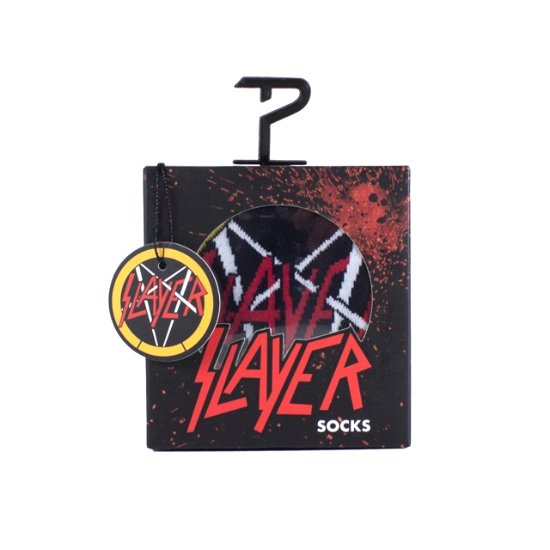 Slayer Crew Socks In Gift Box (One Size) - Slayer - Merchandise - SLAYER - 0841657007543 - 30 kwietnia 2024