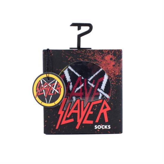 Slayer Crew Socks In Gift Box (One Size) - Slayer - Gadżety - SLAYER - 0841657007543 - 30 kwietnia 2024