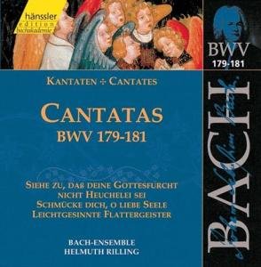 Cover for Bach-collegium / Rilling · * BACH: Kantaten BWV 179-181 (CD) (2000)