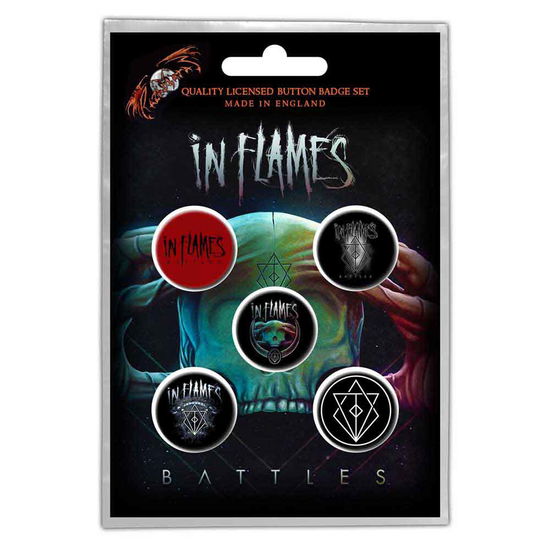 In Flames Button Badge Pack: Battles - In Flames - Mercancía - PHD - 5055339785543 - 28 de octubre de 2019