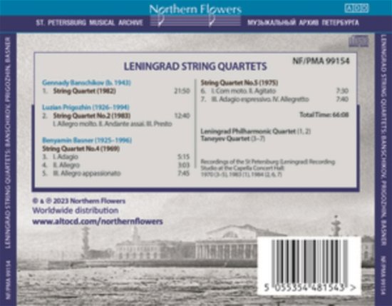 Cover for Gennady Banschikov · Leningrad String Quartets (CD) (2023)