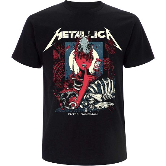 Metallica Unisex T-Shirt: Enter Sandman Poster - Metallica - Merchandise -  - 5056187761543 - 