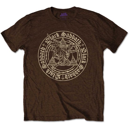 Black Sabbath Unisex T-Shirt: Henry Pyramid Emblem - Black Sabbath - Fanituote -  - 5056561048543 - 