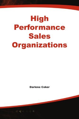 Cover for Kathleen A. Murray · High Performance Sales Organizations (Pocketbok) (1999)