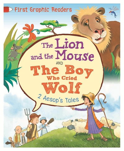 Cover for Aesop · First Graphic Readers: Aesop: The Lion and the Mouse &amp; the Boy Who Cried Wolf - First Graphic Readers (Paperback Book) [Illustrated edition] (2017)