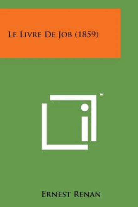 Cover for Ernest Renan · Le Livre De Job (1859) (Taschenbuch) (2014)