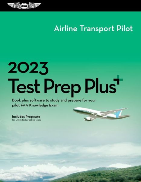 Cover for Asa Test Prep Board · 2023 Airline Transport Pilot Test Prep Plus (Hardcover Book) (2022)