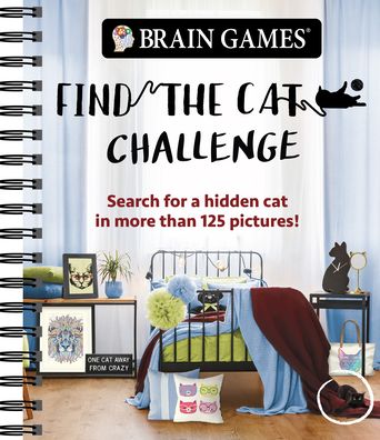 Cover for Publications International Ltd · Brain Games - Find the Cat Challenge (Spiralbuch) (2020)