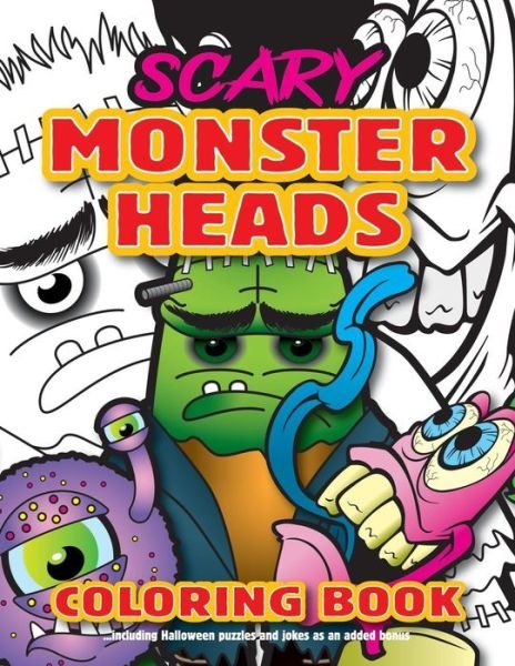Cover for Luap Nottocs · Scary Monster Heads Coloring Book (Paperback Bog) (2018)