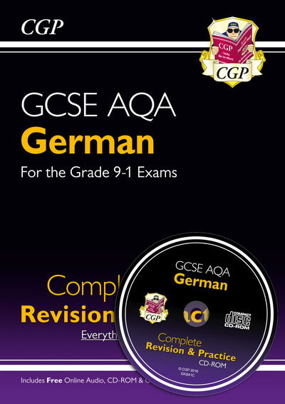 Cover for CGP Books · GCSE German AQA Complete Revision &amp; Practice: with Online Edition &amp; Audio (For exams in 2025) - CGP AQA GCSE German (Bok) [With Cd &amp; Online edition] (2023)