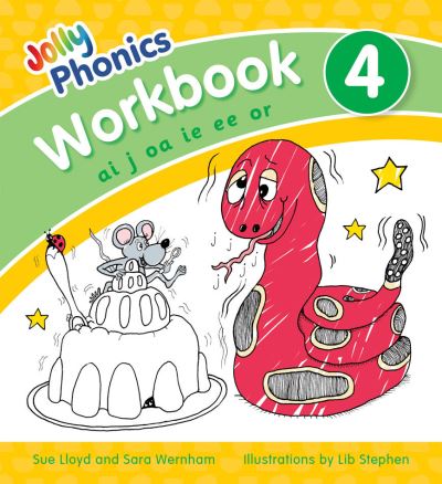 Cover for Sara Wernham · Jolly Phonics Workbook 4: in Precursive Letters (British English edition) - Jolly Phonics Workbooks, set of 1–7 (Paperback Book) (2021)