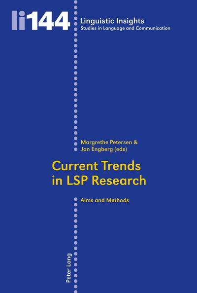 Cover for Current Trends in LSP Research: Aims and Methods - Linguistic Insights (Paperback Book) [New edition] (2012)