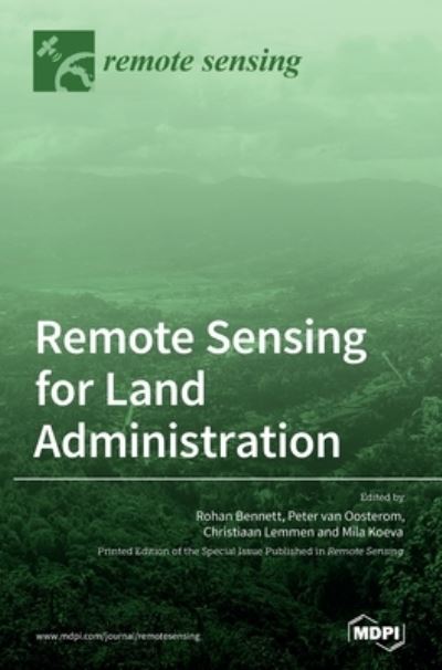 Cover for Remote Sensing for Land Administration (Hardcover Book) (2020)