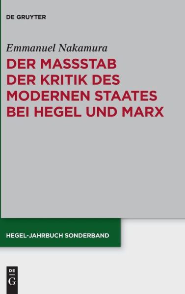 Der Maßstab der Kritik des mod - Nakamura - Books -  - 9783110595543 - June 25, 2018