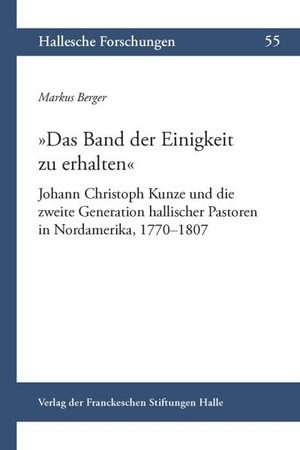 Cover for Markus Berger · Das Band Der Einigkeit Zu Erhalten (Paperback Book) (2019)