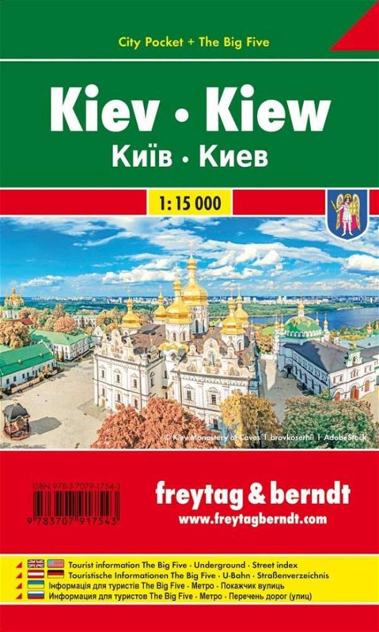 Cover for Freytag &amp; Berndt · Freytag &amp; Berndt City Map: Kiew City Pocket + The Big Five (Hardcover bog) (2018)