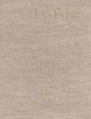 Cover for Fichte · J. G. Fichte - Gesamtausgabe der (Book) (1995)