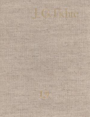 Cover for Fichte · J. G. Fichte - Gesamtausgabe der (Book) (1995)