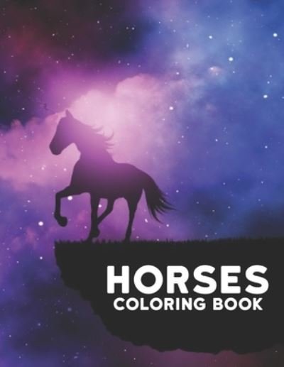 Cover for Qta World · Coloring Book Horses (Paperback Book) (2020)