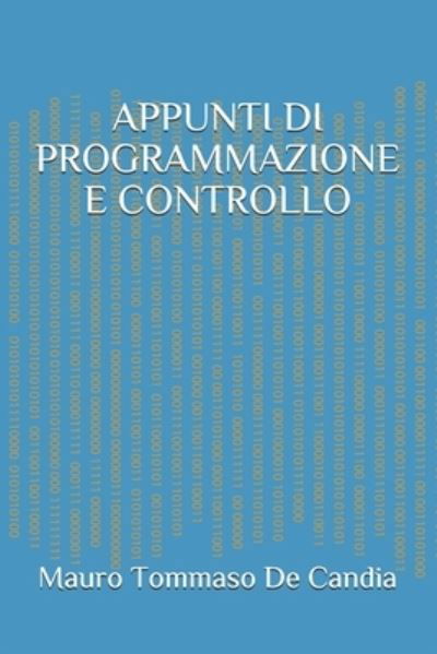 Cover for Mauro Tommaso De Candia · Appunti Di Programmazione E Controllo (Paperback Bog) (2021)