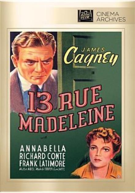 Cover for 13 Rue Madeleine (DVD) (2017)