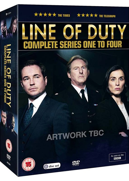 Cover for Line of Duty  Series 14 Boxed Set · Line Of Duty: Complete Series 1-4 (DVD) (2017)