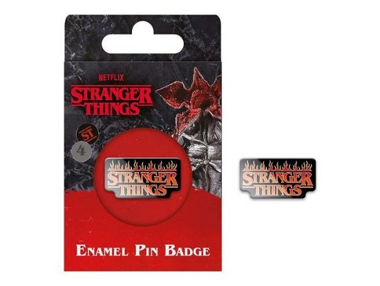 Stranger Things 4 Emaille Ansteck-Button Demogorgo - Pyramid International - Merchandise -  - 5050293760544 - 13. juni 2023