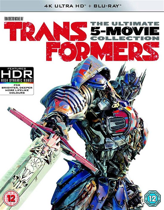 Cover for Transformers - 5 Movie Collect · Transformers 1-5 Movie Collection (5 Films) (4K UHD Blu-ray) (2017)