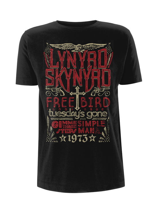 Cover for Lynyrd Skynyrd · Freebird 1973 Hits (Old) (T-shirt) [size M] [Black edition] (2016)