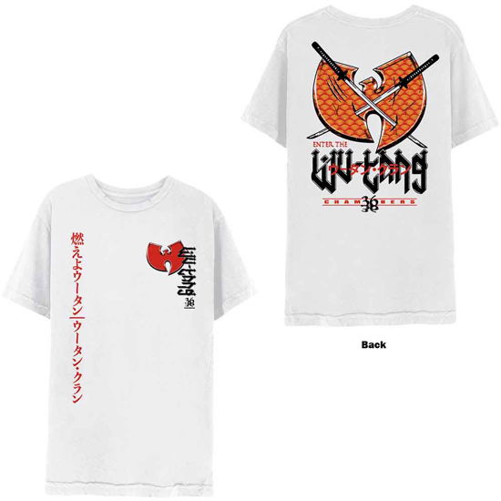 Cover for Wu-Tang Clan · Wu-Tang Clan Unisex T-Shirt: Swords (Back Print) (T-shirt) [size L] [White - Unisex edition] (2021)