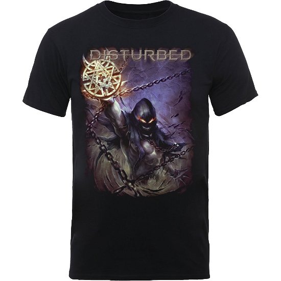 Disturbed Unisex T-Shirt: Vortex Colours - Disturbed - Merchandise - MERCHANDISE - 5056170623544 - 22. januar 2020