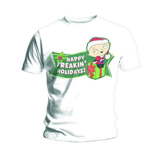 Family Guy Unisex T-Shirt: Freakin Holidays - Family Guy - Mercancía - Unlicensed - 5056170649544 - 