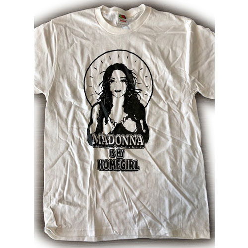 Cover for Madonna · Madonna Unisex T-Shirt: Home Girl (Ex Tour) (T-shirt) [size M] [White - Unisex edition]