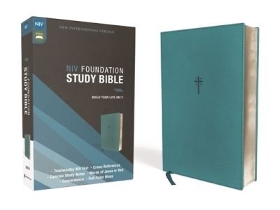 Cover for N/a · NIV, Foundation Study Bible, Leathersoft, Teal, Red Letter (Bok i konstläder) (2021)