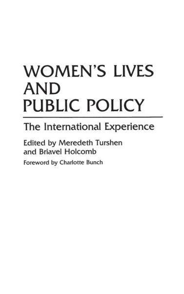Cover for Briavel Holcomb · Women's Lives and Public Policy: The International Experience (Hardcover Book) (1993)